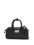 Emporio Armani Soft Leather Mini Bowling Bag Black