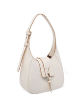 Hogan Mini Leather Hobo Bag White