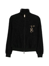 Emporio Armani Tweed Blouson Jacket Black