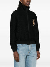 Emporio Armani Tweed Blouson Jacket Black