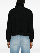 Emporio Armani Tweed Blouson Jacket Black