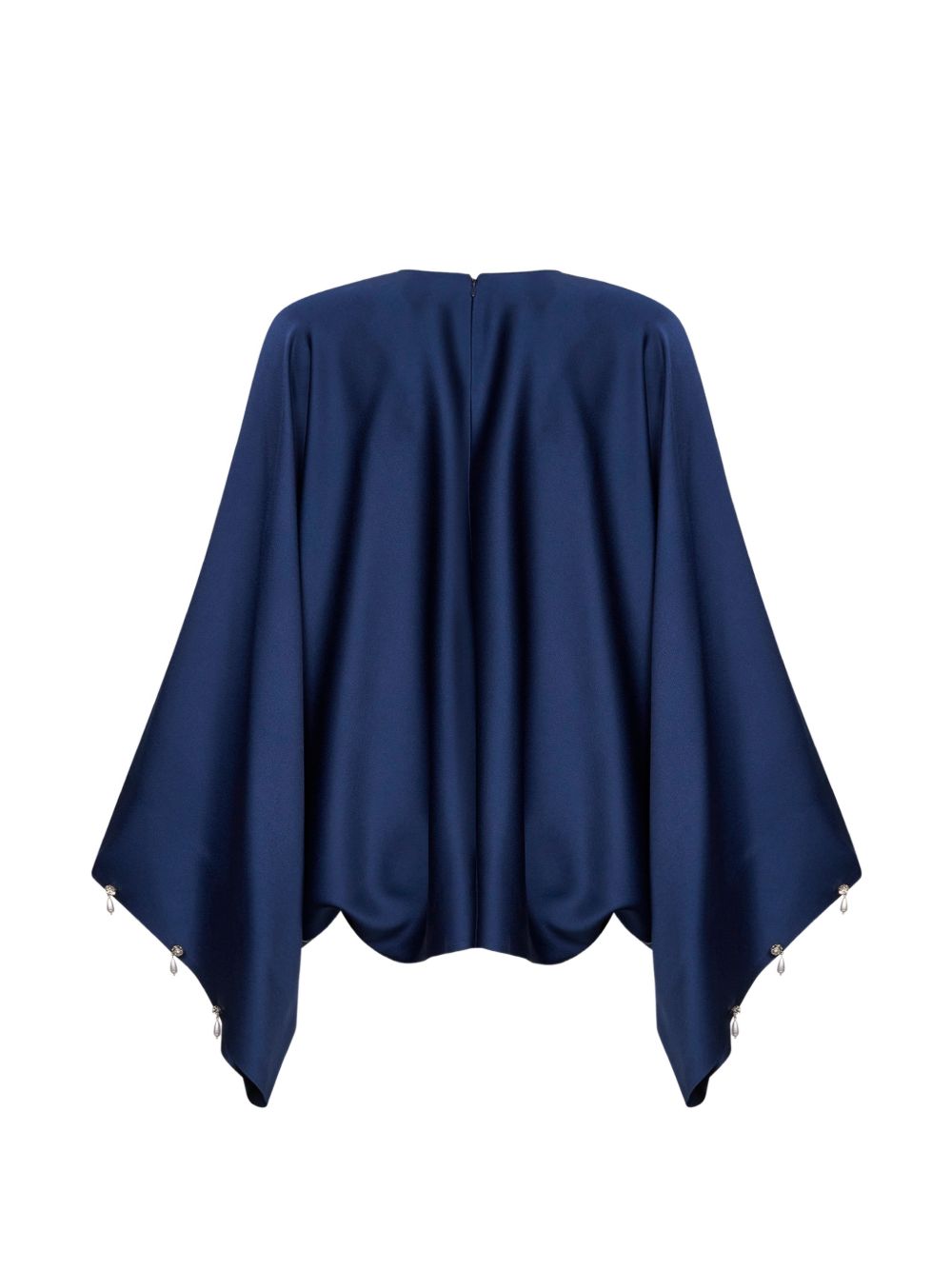Stella McCartney Crew Neck Pearl Blouse Blue