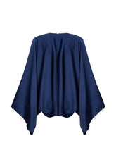 Stella McCartney Crewneck Pearl Blouse Blue