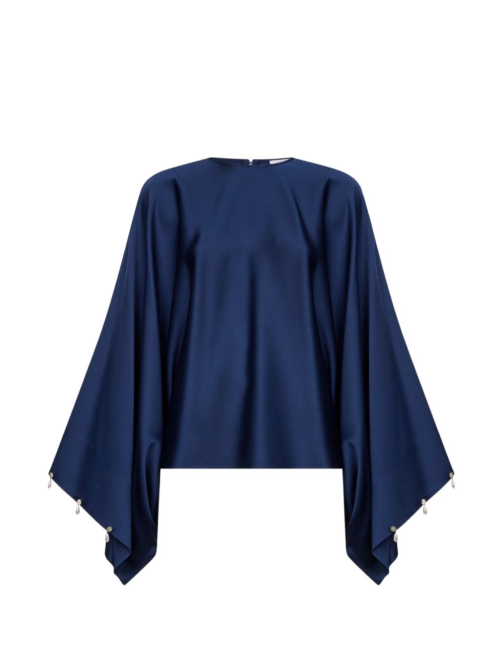 Stella McCartney Crewneck Pearl Blouse Blue