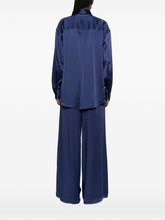 Stella McCartney Pearl-Embellished Italian Shirt Blue
