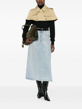 Burberry Cotton Trench Cape Jacket Khaki