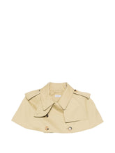 Burberry Cotton Trench Cape Jacket Khaki