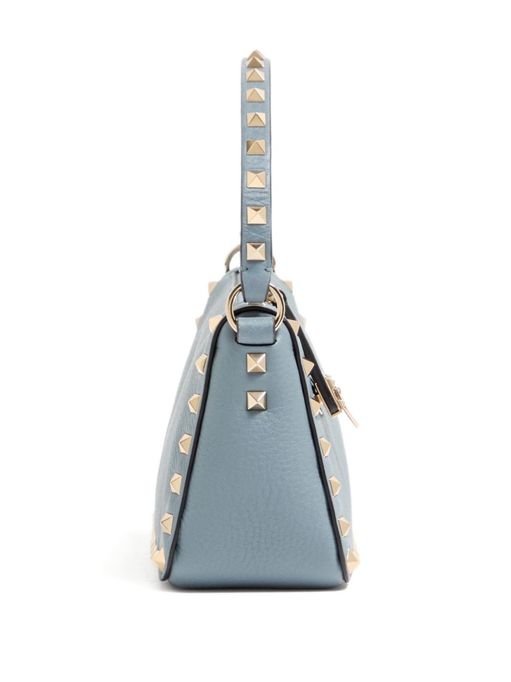 Valentino Garavani Small Rockstud Crossbody Bag Grey