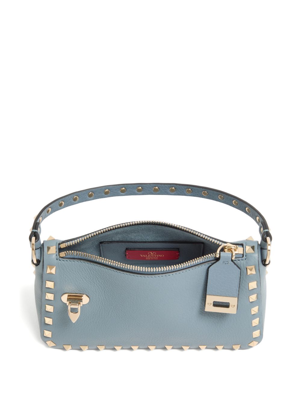 Valentino Garavani Small Rockstud Crossbody Bag Grey