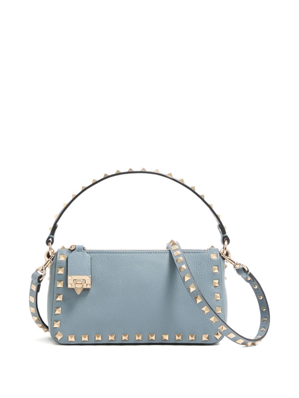 Valentino Garavani Small Rockstud Crossbody Bag Grey