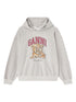 Ganni Graphic Print Organic Hoodie Grey