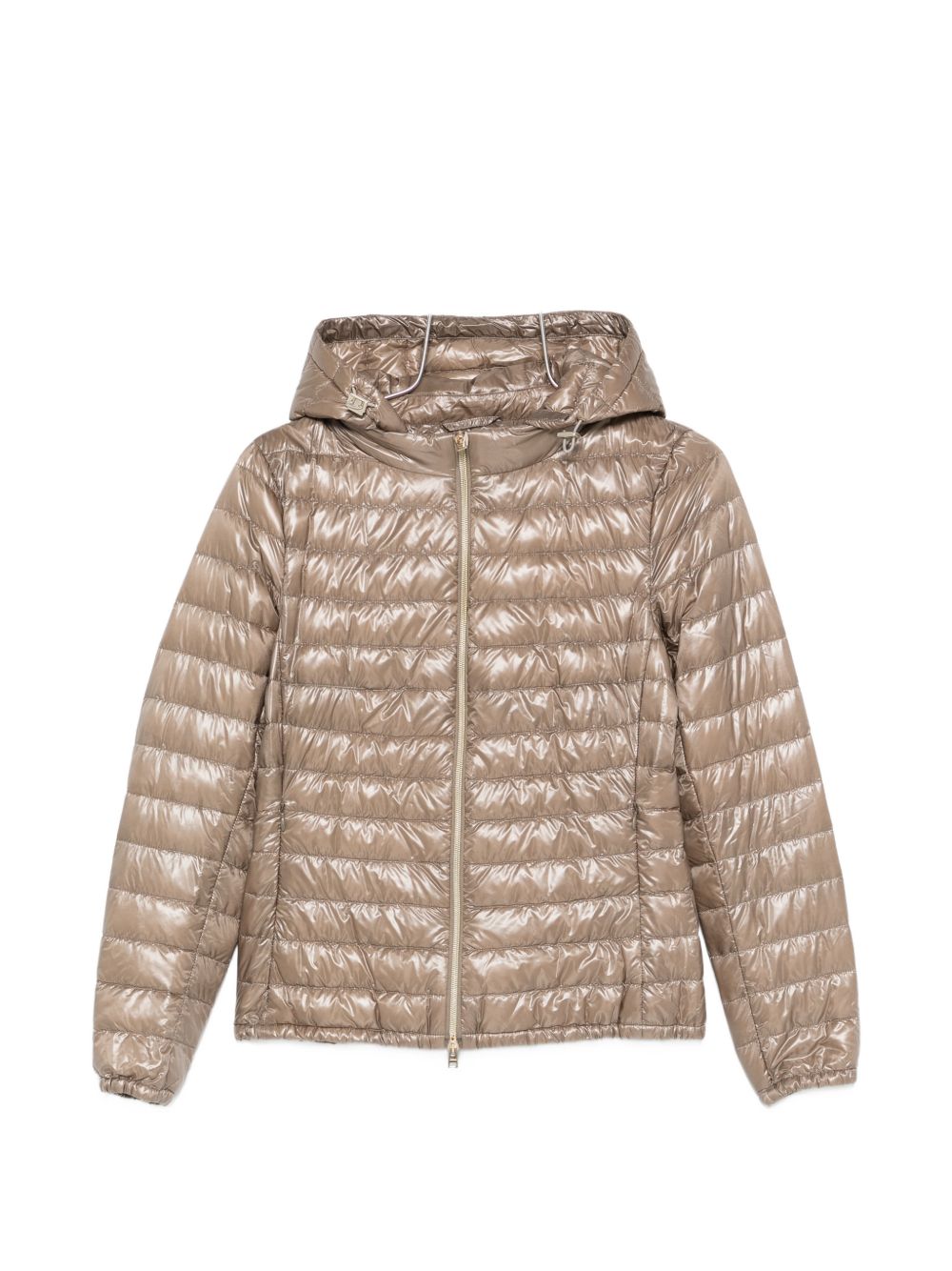 Herno Quilted Nylon Short Down Jacket Dove Grey