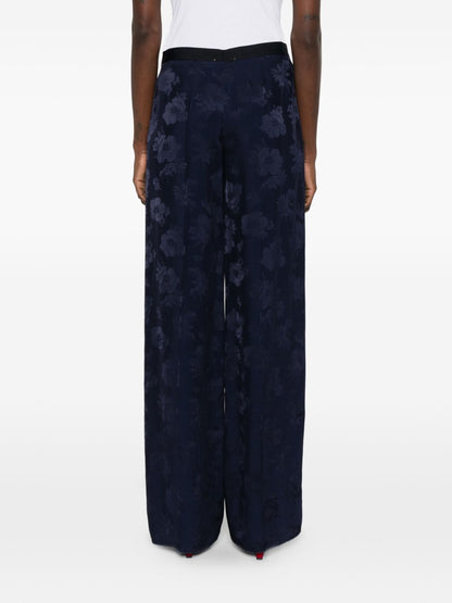 Forte Forte Tailored Wide-Leg Trousers Blue blue