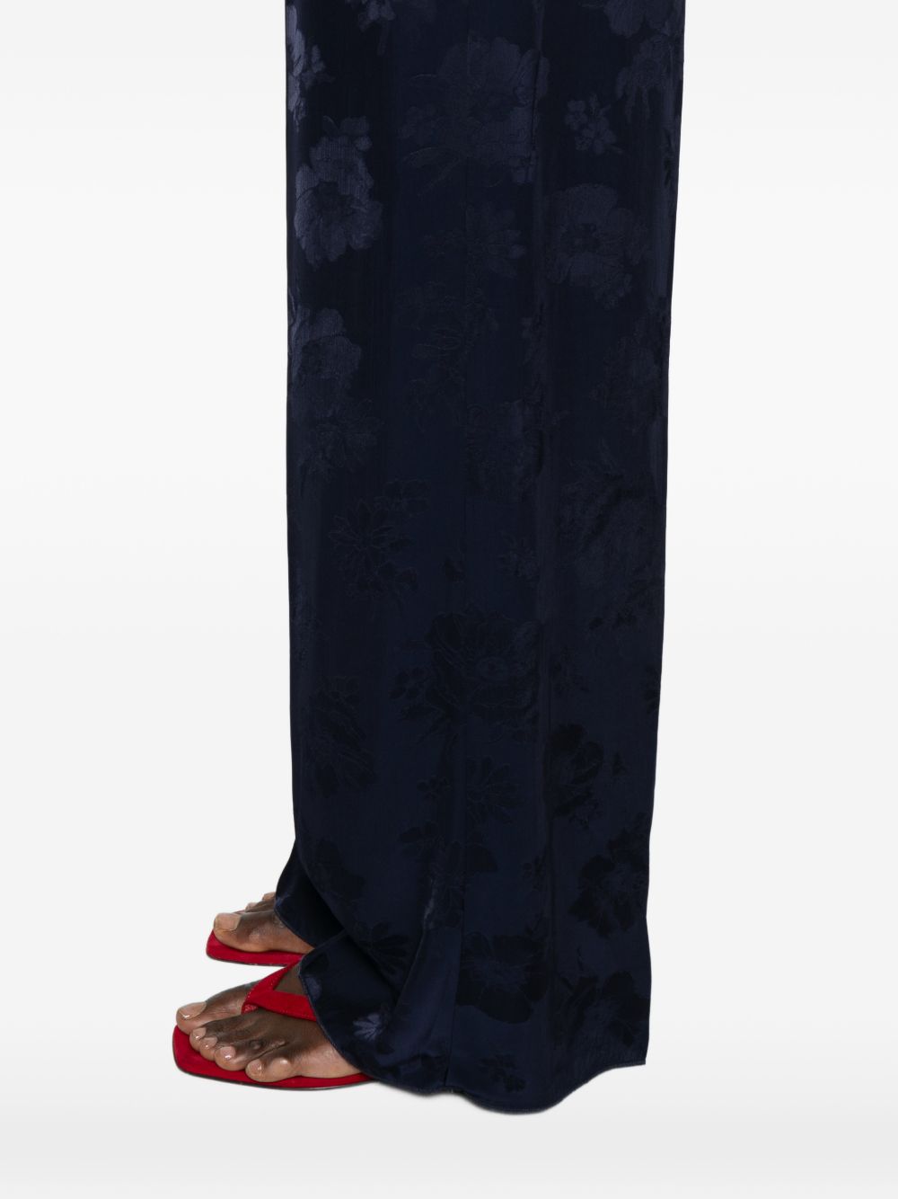 Forte Forte Tailored Wide-Leg Trousers Blue blue