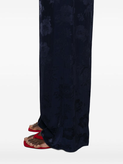 Forte Forte Tailored Wide-Leg Trousers Blue blue