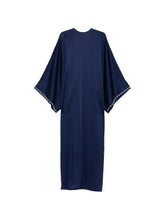 Stella McCartney Pearl Embellished Maxi Dress Blue
