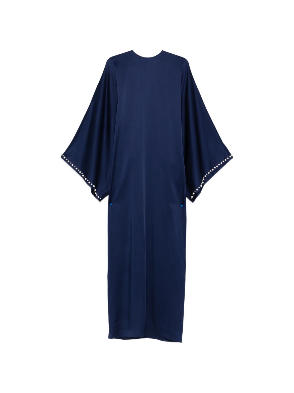 Stella McCartney Pearl Embellished Maxi Dress Blue