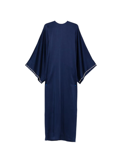 Stella McCartney Embellished Pearl Maxi Dress Blue