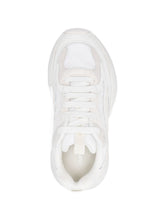Emporio Armani Exclusive Mesh Leather Sneakers White