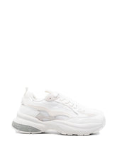 Emporio Armani Exclusive Mesh Leather Sneakers White