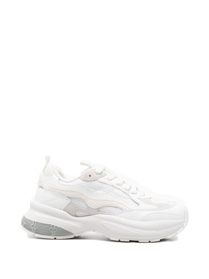 Emporio Armani Exclusive Mesh Leather Sneakers White