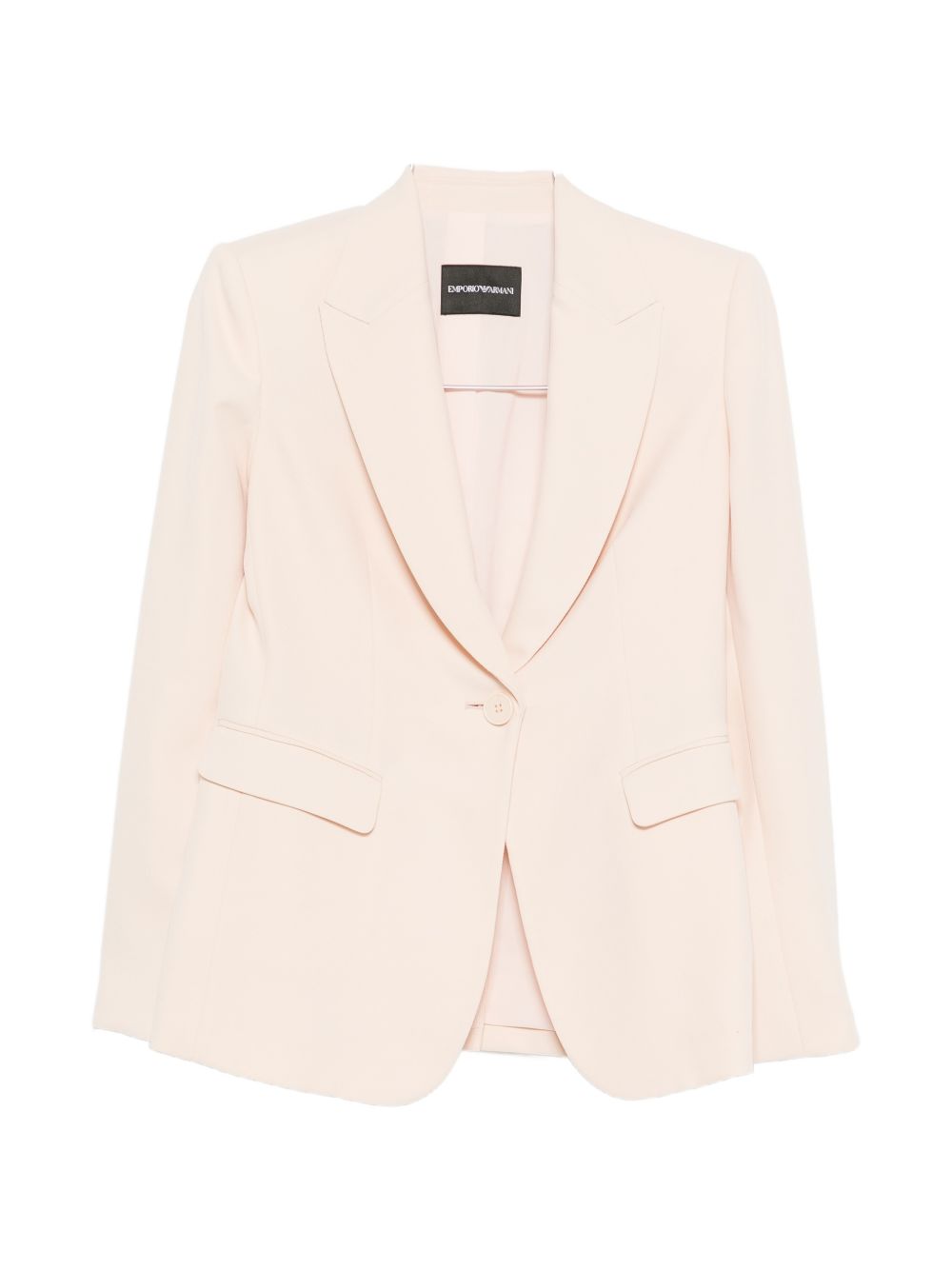 Emporio Armani Single-Breasted Blazer Powder powder