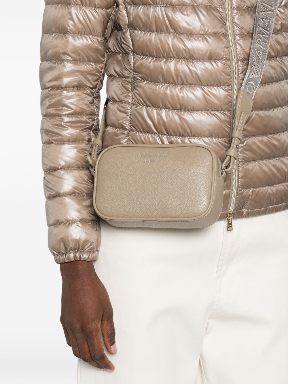 Emporio Armani Crossbody Camera Bag Dove Grey