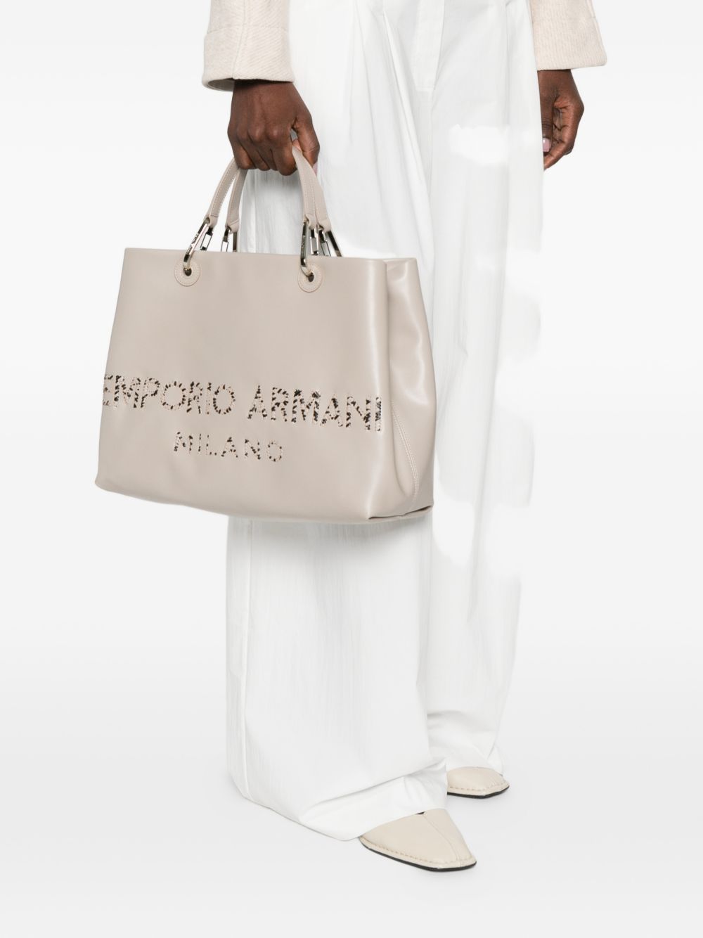 Emporio Armani MyEA Medium Shopping Bag Dove Grey