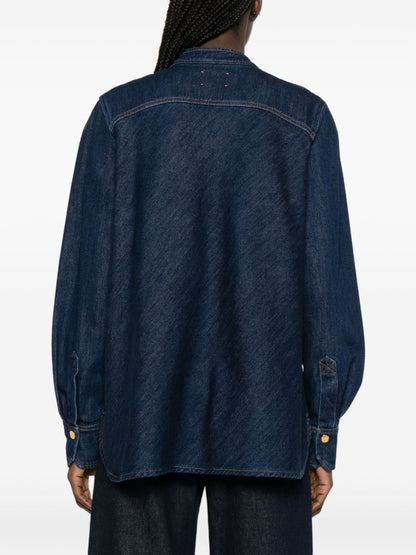 Forte Forte Denim Cotton Shirt Blue