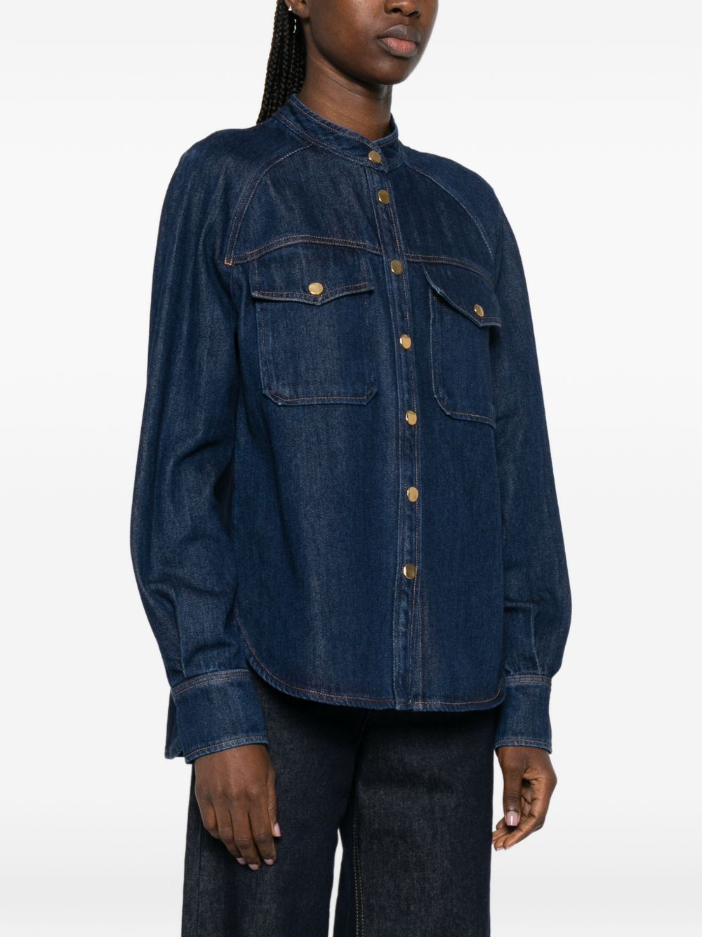 Forte Forte Denim Cotton Shirt Blue