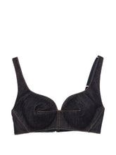 Givenchy Denim Bra Top Zip Blue