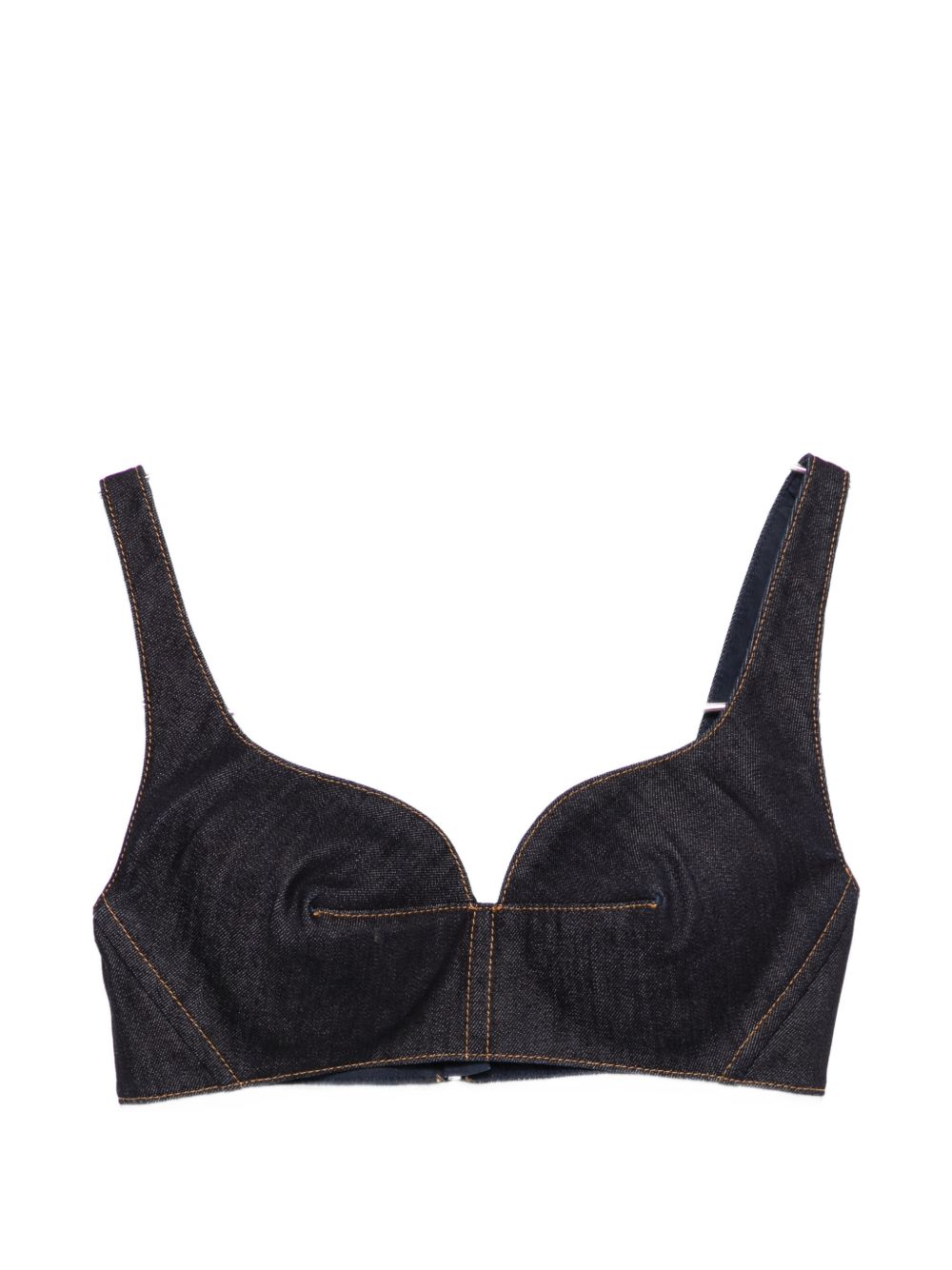 Givenchy Raw Denim Bra Top Blue