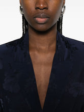 Forte Forte Floral Print Belted Jacket Blue blue