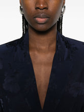 Forte Forte Floral Belted Single-Breasted Jacket Blue blue