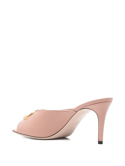 Valentino Garavani Vlogo Signature Mules - Cipria