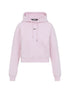jacquemus cropped drawstring hoodie pink pink