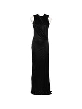 Elisabetta Franchi Long Viscose Evening Dress Black