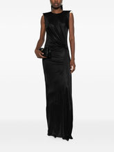 Elisabetta Franchi Long Viscose Evening Dress Black