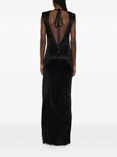 Elisabetta Franchi Long Viscose Evening Dress Black