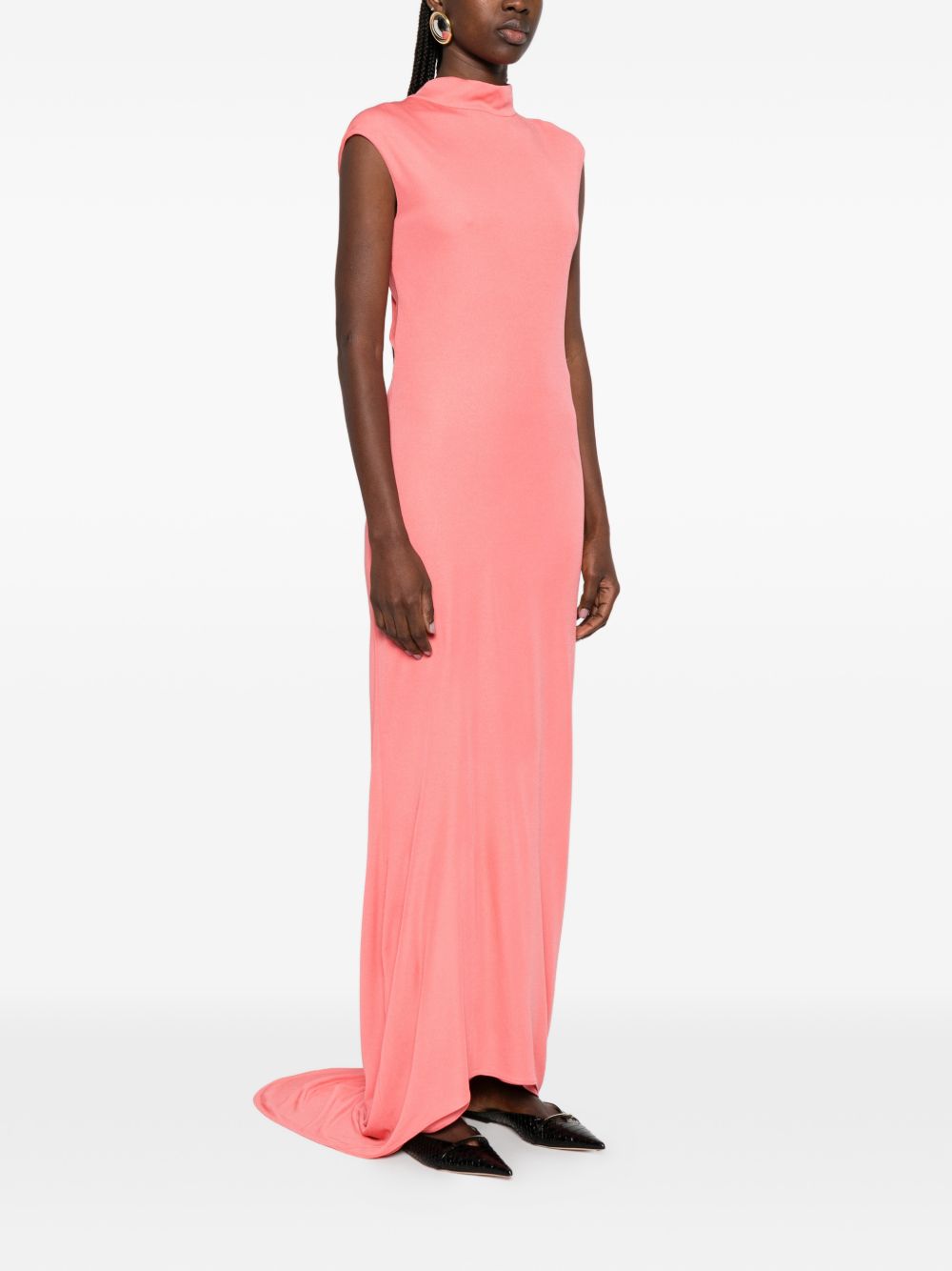 Tom Ford Cut-Out Twist Long Dress Red
