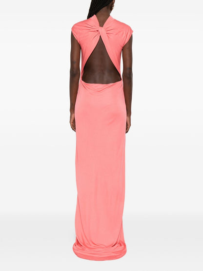 Tom Ford Cut-Out Twist Long Dress Red