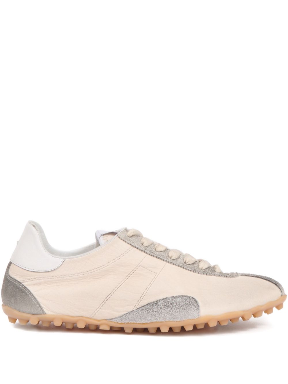 Maison Margiela Sprinters Low Suede Sneakers Beige