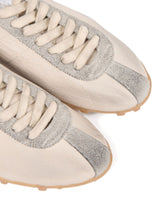 Maison Margiela Sprinters Low Suede Sneakers Beige