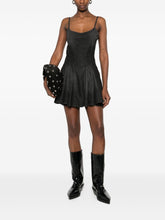 Diesel Panelled Denim Mini Dress Grey