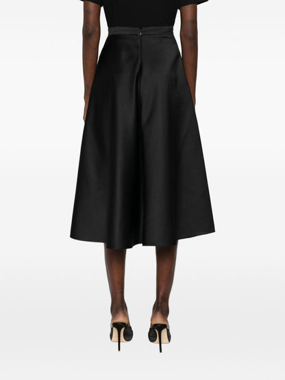 Elisabetta Franchi Midi Skirt Refined Black black