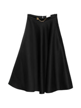 Elisabetta Franchi Midi Skirt Refined Black black