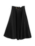 Elisabetta Franchi Midi Skirt Refined Black black