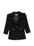 Elisabetta Franchi Single-Breasted Tailored Blazer Black
