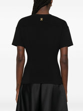 Elisabetta Franchi Fitted Crewneck Cotton T-Shirt Black black
