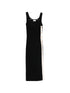 Elisabetta Franchi Knitted Midi Dress Black